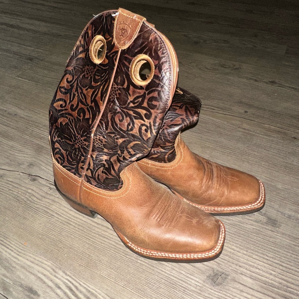 Brown Leather Western Boots
